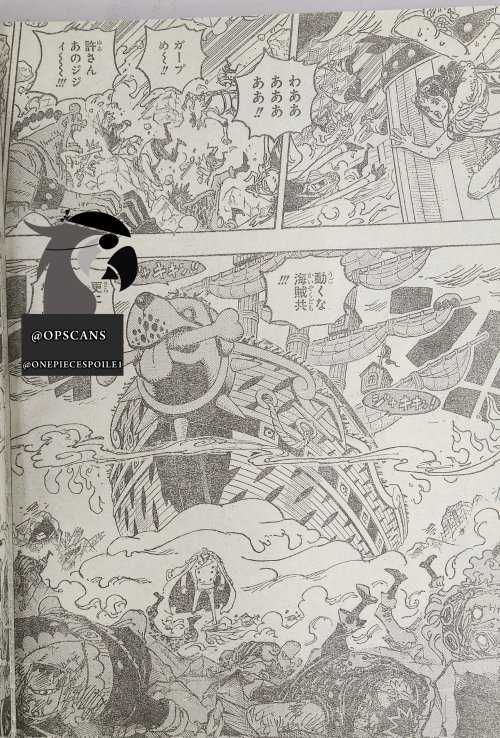 《海贼王》1081话情报:卡普VS库赞 一拳裂地