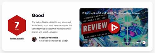 《宝可梦:朱紫》“蓝之圆盘”IGN7分:性能优化仍旧灾难