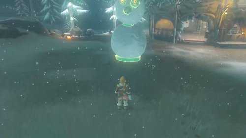 应景!欧任用《塞尔达传说:王国之泪》堆雪人