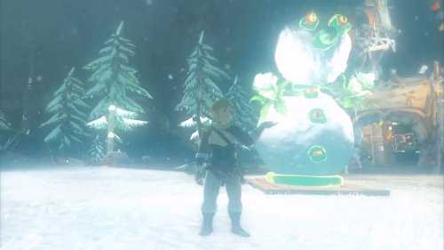 应景!欧任用《塞尔达传说:王国之泪》堆雪人