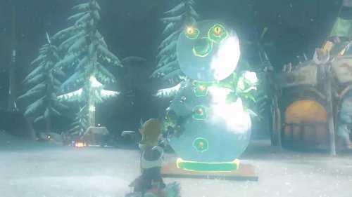 应景!欧任用《塞尔达传说:王国之泪》堆雪人