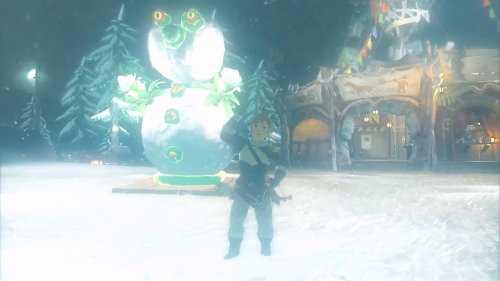 应景!欧任用《塞尔达传说:王国之泪》堆雪人