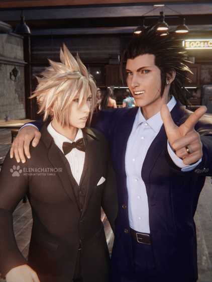 《最终幻想7:重生》3D同人图:礼服爱丽丝蕾丝诱惑