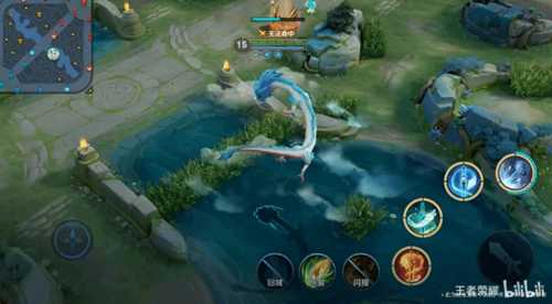 《王者荣耀》敖隐英雄演示:一键变龙 驾驭火雨风雪