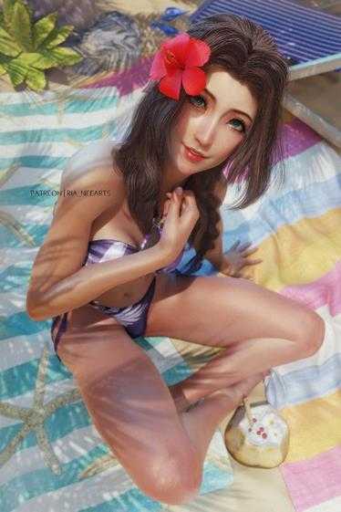 蒂法美如画!粉丝自制《最终幻想7:重制版》3D美图