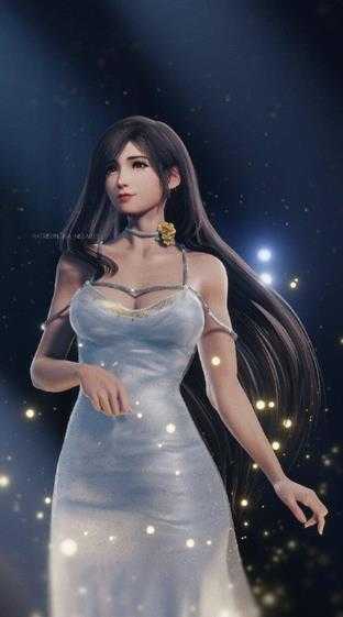 蒂法美如画!粉丝自制《最终幻想7:重制版》3D美图