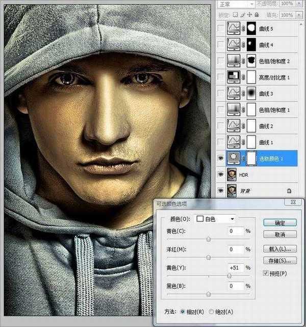 在Photoshop中调出人物照片高质量的HDR效果